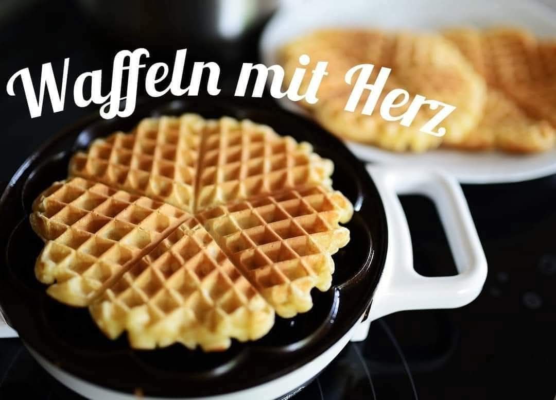 Waffeln mit Herz
